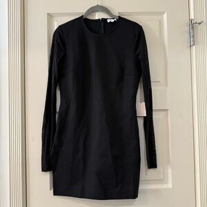 Elegant Black Long Sleeve Dress